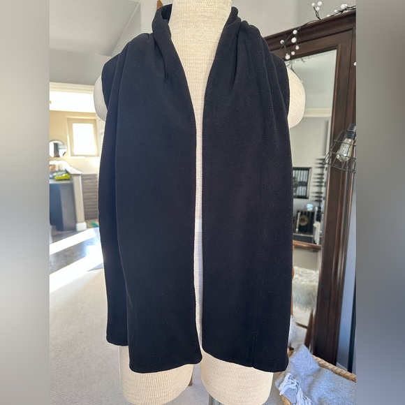 GAP black fleece scarf, unisex - Picture 5 of 11